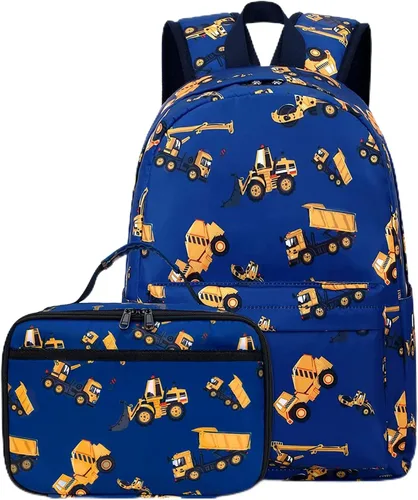 Miniatura 10 de CAMTOP - Conjunto de mochila y lonchera con estampados divertidos para niños de preescolar y primaria), Y0058-2