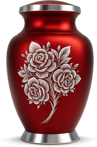 Miniatura 9 de Urna de Cremación de Rosa para Cenizas para Mujeres y Hombres - Urnas de Rosa Artesanales para Cenizas Humanas Adultas Femeninas y Masculinas