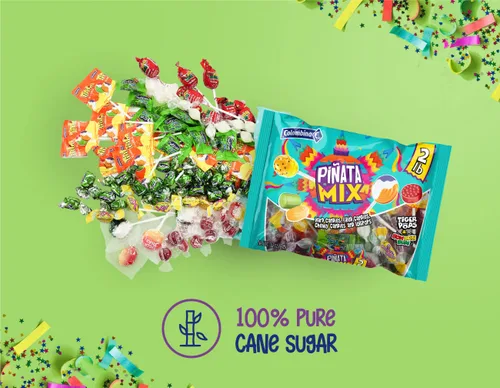 Miniatura 2 de Colombina Mezcla de piñata de 2 libras – Paquete variado de dulces surtidos – Rellenos de piñata de Halloween y bolsas de fiesta con caramelos