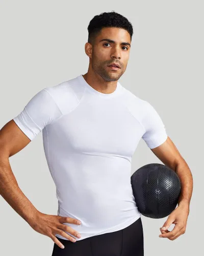 Miniatura 16 de Tommie Copper Camiseta de compresión con corrector de postura para hombre, con protección solar UPF 50