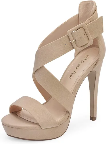 Miniatura 3 de DREAM PAIRS Sandalias de tacón alto con punta abierta para mujer Charlotte