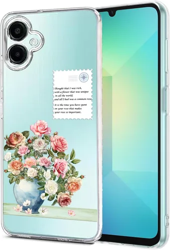 Miniatura 21 de Unov Funda diseñada para Galaxy A06 4G, funda transparente con [patrón antideslizante en relieve], protección delgada a prueba de golpes