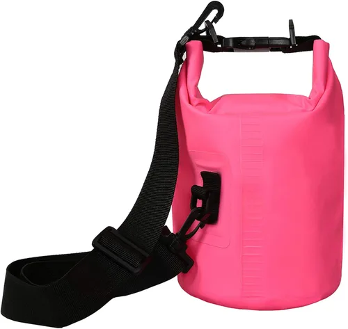 Miniatura 2 de 2L/3L/5L/10L/15L/20L/30L 500D Lona resistente PVC impermeable bolsa seca saco para kayak/canoa/pesca/rafting/natación/campamento/snowboard Rosado