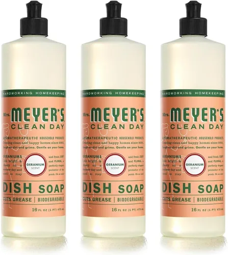 Miniatura 38 de Mrs. Meyer's - Detergente líquido para platos, aroma a pinos de Iowa, fórmula biodegradable, edición limitada, paquete de 3 unidades, 16 fl oz