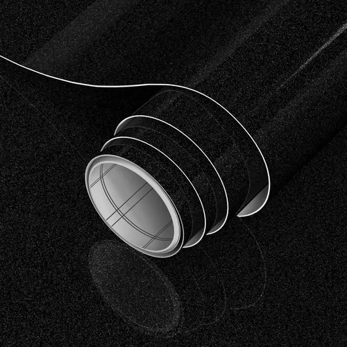 Laatse Papel tapiz negro para despegar y pegar, papel de contacto brillante de 15.7 x 78.7 pulgadas, autoadhesivo decorativo para encimera de pared