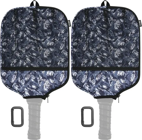 Miniatura 8 de Cosmos 2 piezas de Pickleball Paddle Cover Paddle Case Bag Pickleball Raqueta Sleeve y Ball Storage Mesh Pocket para Pickle Ball Equipamiento De