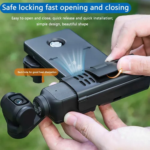 Miniatura 7 de Soporte de teléfono para DJI OSMO Pocket 4/3 Cámara Soporte de teléfono celular Adaptador de trípode Clip de teléfono Accesorios de expansión