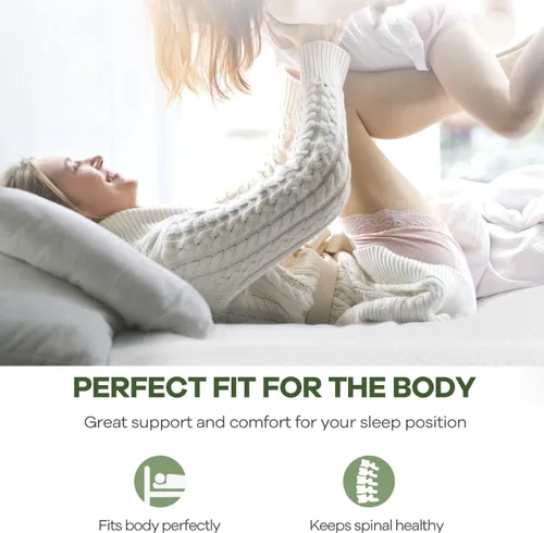 Miniatura 4 de NChanmar Colchón de espuma viscoelástica de gel completo de 5 pulgadas para aliviar la presión, espuma de gel refrescante, certificado CertiPUR-US