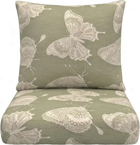 Miniatura 55 de RSH DECOR: Sunbrella - Cojín de asiento profundo con respaldo de almohada, asiento de 23 x 24 x 5 pulgadas, tela de rendimiento resistente al agua