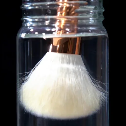 Miniatura 4 de Creative Mark Cepillo para mopa de pelo de cabra – Juego de 2, pelo de cabra natural ovalado de 1/2 pulgada para acuarela, aceite, acrílico y mezcla