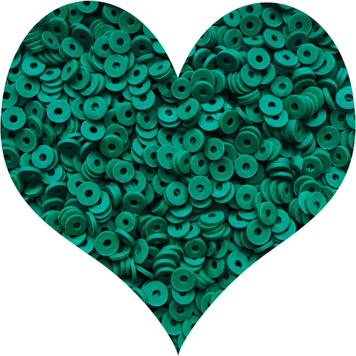 Miniatura 26 de 3000 cuentas redondas planas de polímero de vinilo Heishi para hacer joyas, mujeres, collares, pulseras y aretes (09-amarillo)