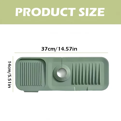 Miniatura 3 de Tapete para grifo para fregadero de cocina, tapete de drenaje de silicona 2026, protector de fregadero de piedra de secado rápido mejorado para Beige