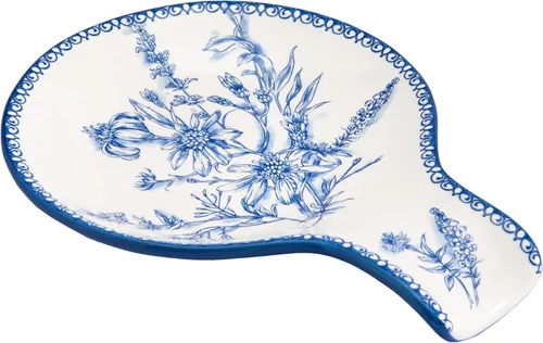 Miniatura 18 de Bico Margret's Garden Soporte de cuchara para estufa, soporte de cuchara de cerámica para encimera de cocina, fácil de limpiar, soporte de cuchara