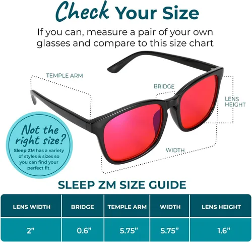 Miniatura 2 de Sleep ZM Blue Light Blocking & Light Sensitivity Glasses - 8 Lens Types for Comfort, Relaxation, Sleep & Relief