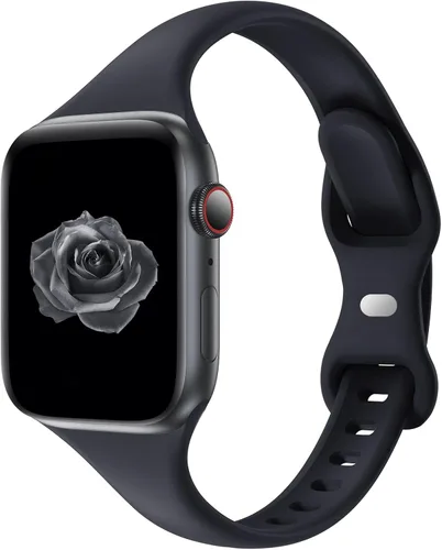 Miniatura 38 de Acrbiutu - Correas compatibles con Apple Watch de 38, 40, 41, 42, 44, 45, 46 y 49 mm, delgada, de silicona, para iWatch serie Ultra, 10, 9, 8, 7, 6