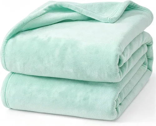 Miniatura 31 de Hansleep Manta de forro polar para sofá beige, súper suave manta de franela esponjosa y acogedora para todas las estaciones, beige, manta de 50x60