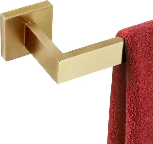 Miniatura 11 de KOKOSIRI Barra de Toalla Individual de 16 Pulgadas, Toallero para Baño o Cocina, Toallero de Pared de Acero Inoxidable SUS304, Cromo Pulido