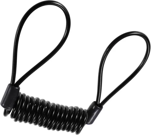 Miniatura 5 de X AUTOHAUX 1 Unidades de motocicleta antirrobo de alambre de acero bloqueo disco freno rueda bloqueo eléctrico scooter accesorio con cuerda
