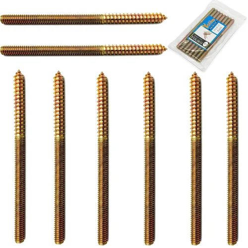 Miniatura 40 de Paquete de 12 unidades de pernos de gancho de 5/16-18 x 3 pulgadas negros