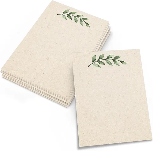 Miniatura 8 de 321Done Tarjetas de Notas en Blanco con Diseño de Follaje Verde, 4 x 6 pulgadas Blancas, 50 Tarjetas - Fabricadas en los Estados Unidos, Cartulina