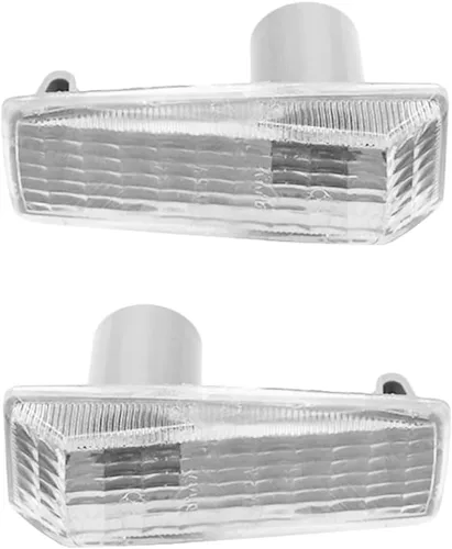 Miniatura 4 de Riloer Cubiertas de luz de señal de giro ABS, carcasa de lámpara de repetidor de luz de señal de marcador lateral sin bombilla, compatible con Ámbar