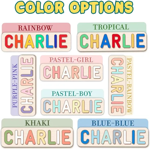 Miniatura 7 de Rompecabezas de nombre personalizado para niños, regalo de juguetes personalizados para bebés, rompecabezas de nombre personalizados para niños
