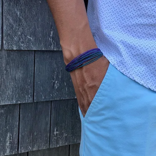 Miniatura 120 de Rumi Sumaq Pulsera de concientización para hombres, mujeres y niños – Pulsera de apoyo tejida ajustable anudada a mano – Pulsera de conciencia sutil