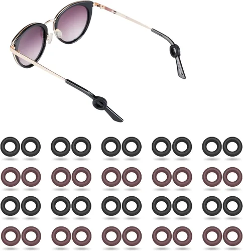 Miniatura 9 de 20 pares de agarres antideslizantes para gafas, soporte de silicona para gafas, retenedor de manga, ganchos para gafas para gafas para deportes, 20
