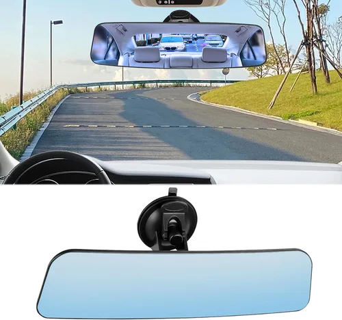 Miniatura 8 de Espejo retrovisor para automóvil, espejo retrovisor convexo de gran angular con clip interior de 12 pulgadas, accesorios para automóvil, espejo