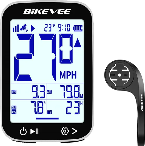 Miniatura 12 de Velocímetro de Bicicleta GPS Ordenador de Ciclismo Inalámbrico – Inicio/Parada Automática, Retroiluminación Automática, Odómetro de Bicicleta