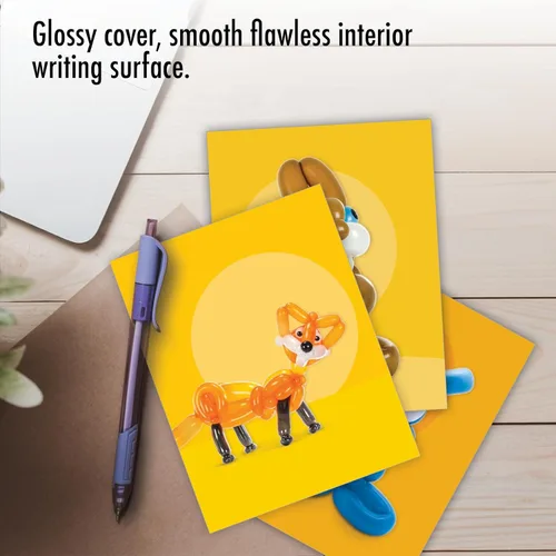 Miniatura 5 de The Best Card Company - Surtido de 20 tarjetas de notas en blanco (4 x 5.12 pulgadas) (10 diseños, 2 de cada uno) - Globo pequeño AM7045OCB-B2x10