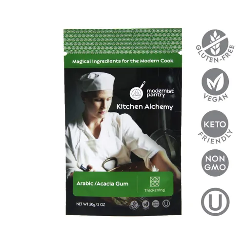 Miniatura 2 de Polvo árabe puro de goma de mascar [goma de acacia] Sin OMG, vegano, sin gluten, certificado OU Kosher, 50 g/2 oz