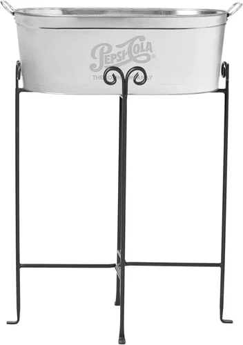 Miniatura 11 de Let's Make Memories Tina de bebida personalizada – Tina personalizada para bebidas – Personalizable con nombre e inicial – Tina galvanizada – 20 ¾