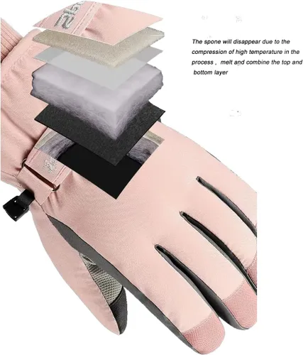 Miniatura 2 de ROERPPM Guantes de esquí, guantes de nieve impermeables -30 guantes de invierno para clima frío, guantes de snowboard con pantalla táctil para mujer