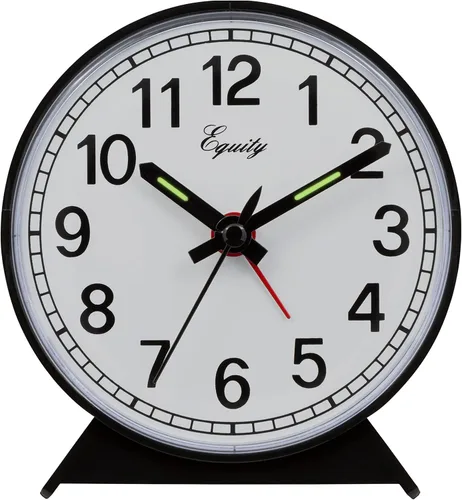 Miniatura 2 de Equidad 14075 Reloj despertador analógico de cuerda negro