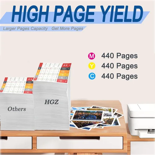 Miniatura 3 de HGZ LC103XL - Cartucho de tinta de color compatible con LC103 LC103XL trabajado para MFC J870DW J450DW J470DW J650DW J4410DW J4510DW J4710DW J6720