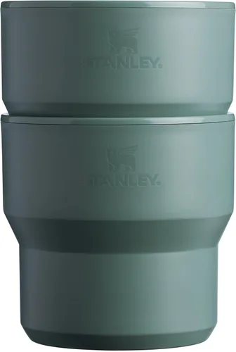 Miniatura 7 de STANLEY Stay-Hot Taza de Campamento Apilable de 10 onzas Tapa para Bebida a Presión Taza para Café, Té y Bebidas Taza de Café Aislada de Acero