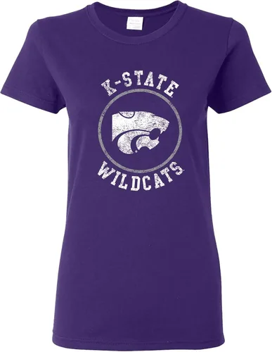 Miniatura 17 de NCAA - Camiseta para mujer, diseño de círculo envejecido, color del equipo, universidad