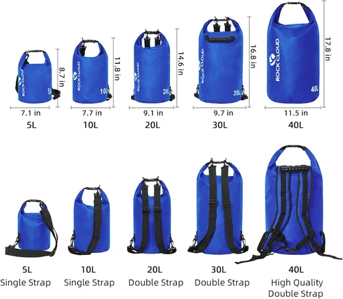 Miniatura 2 de Rock Cloud - Bolsa seca impermeable de 7.93 galones, para kayak, rafting, navegación, playa, surf, natación, canoa, campamento, senderismo, pesca