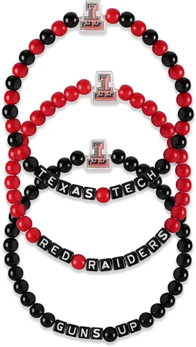 Miniatura 37 de FOCO NCAA unisex-adulto Paquete de 3 Pulseras de la Amistad con Cuentas con Logotipo de Equipo Universitario de la NCAA Oficialmente Licenciadas