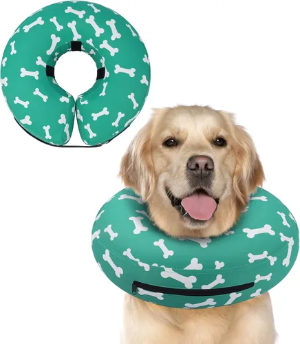 Miniatura 54 de Supet Cono Inflable para Perro para Perros Grandes, Medianos y Pequeños, Collar de Cono Suave para Perros y Gatos, Collar EC para Cuello de Perro