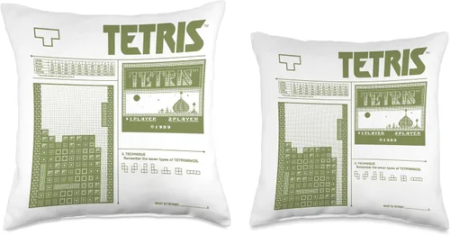 Miniatura 3 de Tetris 8-Bit - Cojín moderno, 16 x 16 pulgadas, multicolor