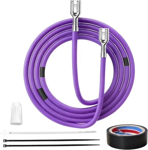 WE49X37037 - Kit de reparación de alambre para calentador de secadora GE/Hotpoint, reemplaza #WE49X32946 PD00084037 AP7217217 PS17137283 Cable de