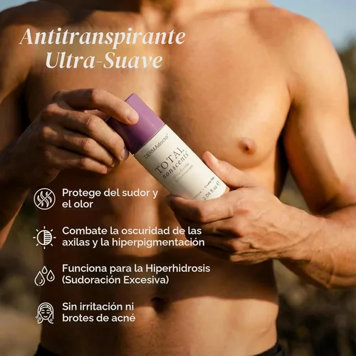 Miniatura 2 de DERMAdoctor Antitranspirante para Mujeres, Total NonScents Antitranspirante Ultra-Suave Sin Fragancia para Piel Sensible desodorante, Desodorante
