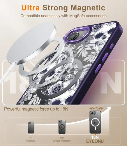 Miniatura 183 de Goodon para iPhone 15 Pro Max con protector de pantalla de privacidad, compatible con Magsafe, funda translúcida mate a prueba de golpes - Linda