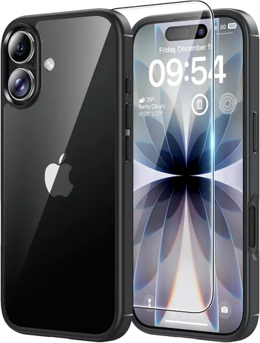 Miniatura 62 de TAURI Funda magnética 2 en 1 transparente para iPhone 14 Pro, compatible con Magsafe [no amarillenta] con protector de pantalla, protección de grado