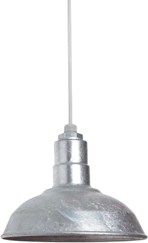 Miniatura 32 de Steel Lighting Co. El Segundo - Lámpara de granero Colgante montado en el techo Domo de 12 pulgadas Vástago de 12 pulgadas Luz de acero