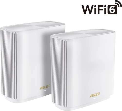 Miniatura 2 de ASUS ZenWiFi XT9 AX7800 Tri-Band WiFi6 Mesh WiFiSystem (paquete de 2), 802.11ax, hasta 5700 pies cuadrados y más de 6 habitaciones, AiMesh, blanco