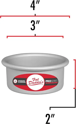 Miniatura 3 de Molde para tarta redondo de aluminio anodizado Fat Daddio con base extraíble