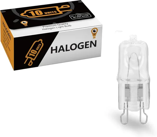 Miniatura 2 de Paquete de 10 lentes transparentes regulables Q50/G9/CL/120V G9 JCD 50 vatios 120 voltios T4 JD tipo halógeno Casa Hold bombilla colgante acento G9